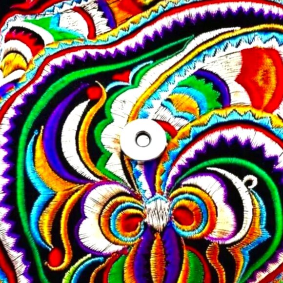 WANDERLUST BACKPACK Embroidered Travel Bag Bucket Bag Drawstring Bag Hobo Bag - Picture 7 of 7